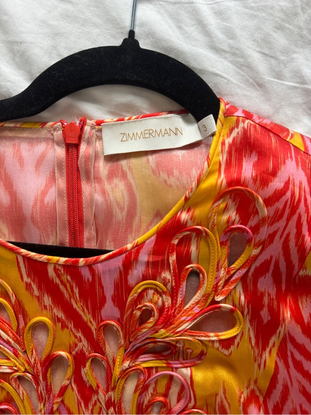 ZIMMERMANN
Brightside Rouleaux cutout embroidered silk-organza mini dress - Picture 6 of 7